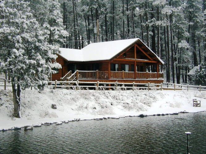 Lake of the Woods in winter